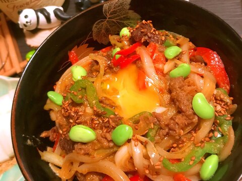 簡単美味しい韓国風スタミナぎゅう牛丼